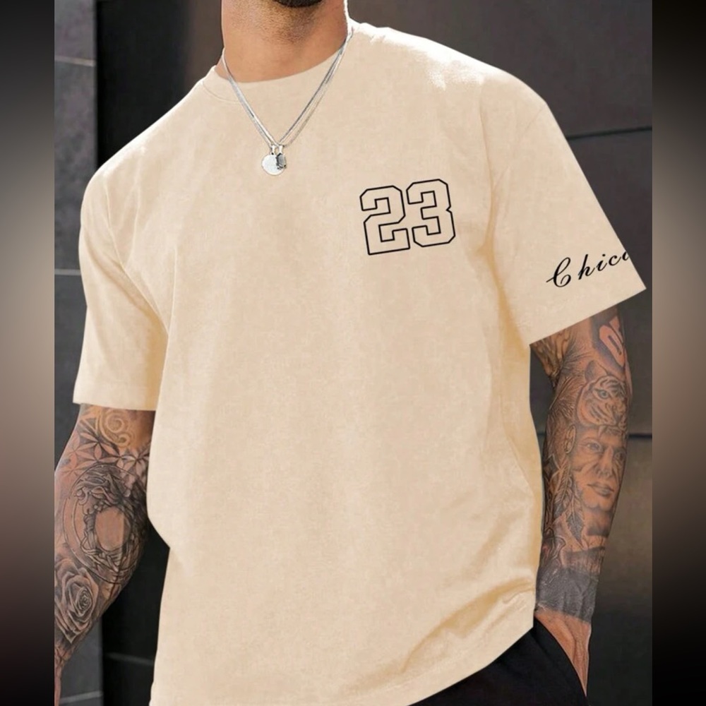 Manfinity Men's Digital Print Slim Fit T-shirt